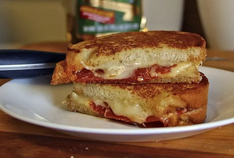 White Pizza Grilled Cheese Sandwich Recipe