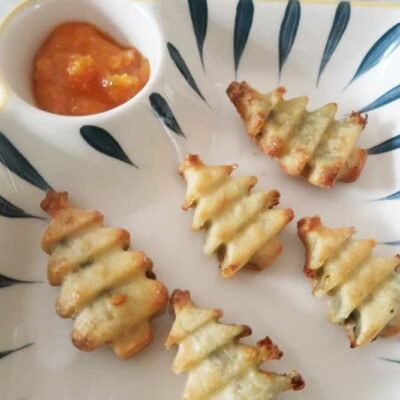 Christmas Tree Pizza Bites- Best Party Appetizer